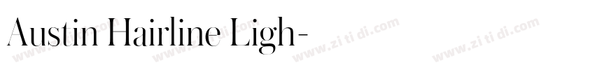Austin Hairline Ligh字体转换